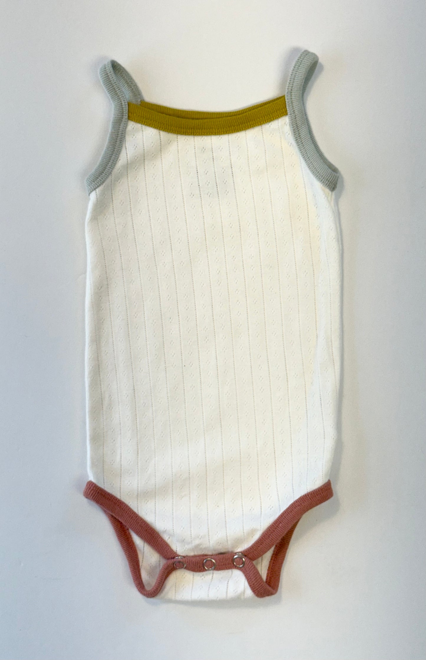 Pehr || pointelle color block one piece || 6-12m