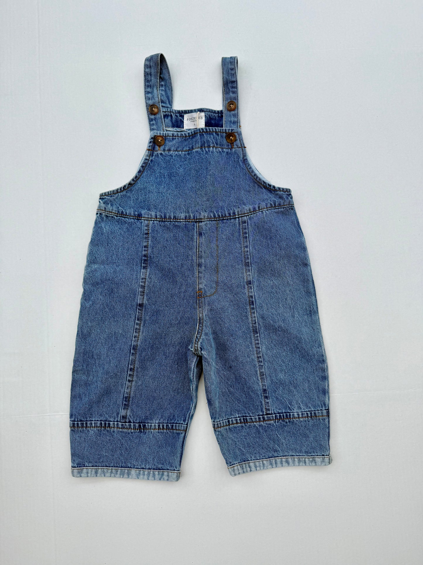 Fostered Collection baggy denim overalls || multiple sizes
