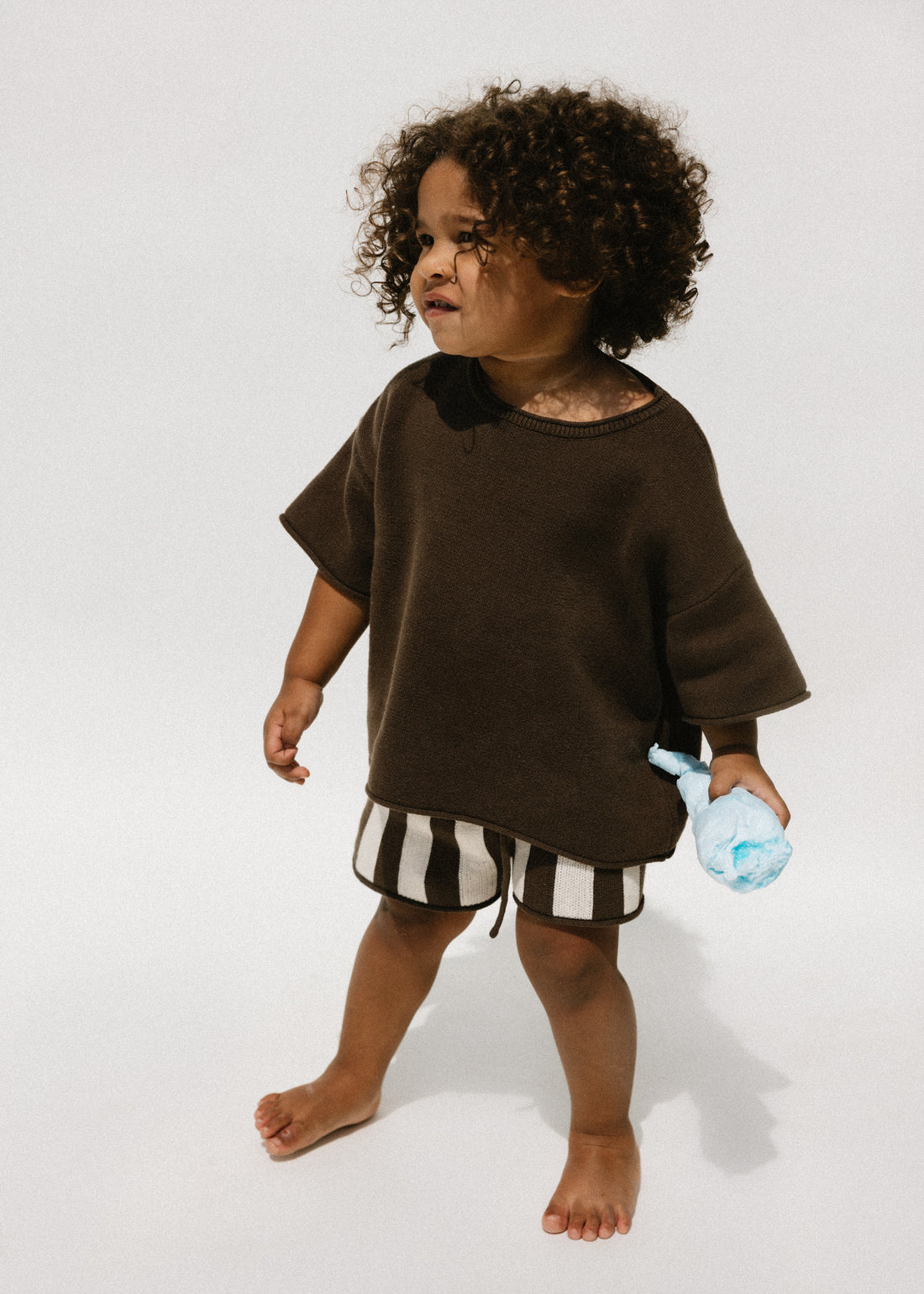 Fostered Collection || Oversized knitted shirt - brown- size 1, 4