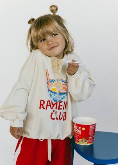 Fostered Collection || ramen crewneck - size 5