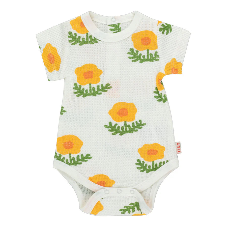 Tiny cottons floral waffle onesie|| 3M