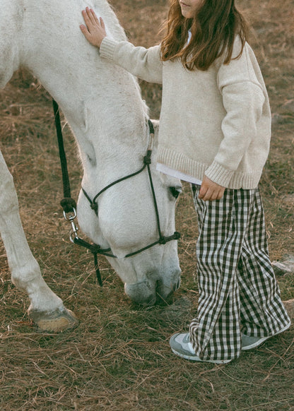 Fostered || brown gingham || size 3