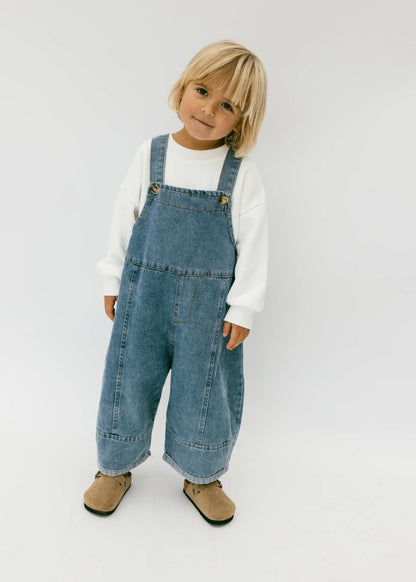 Fostered Collection baggy denim overalls || multiple sizes