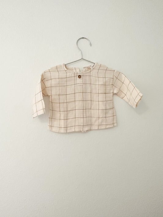 Zara plaid shirt  (1/3M)