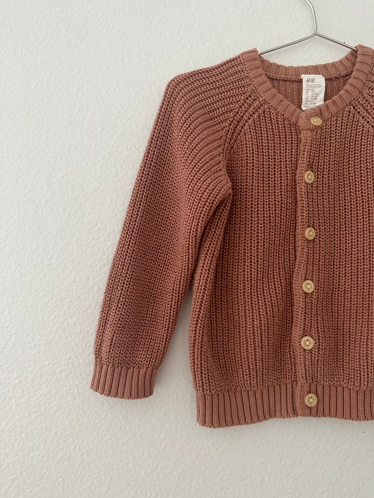 H&M knit cardigan (18M)