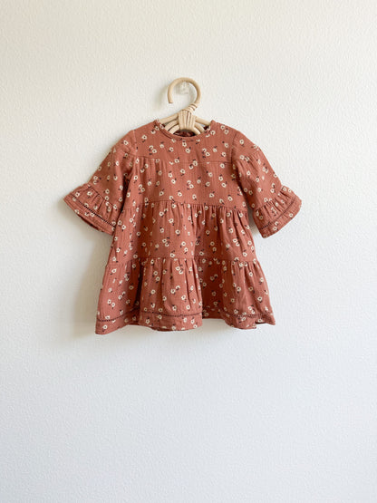 Quincy Mae Gauze floral dress (12/18)