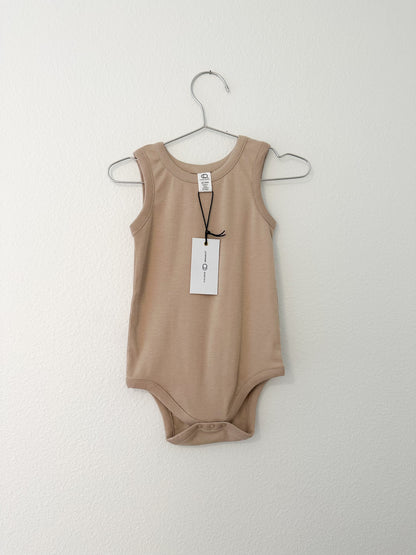 Colored organics boulder tank bodysuit in sand (18/24)