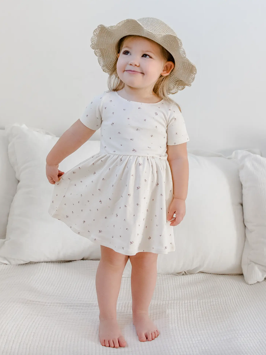 Colored organics vida floral Stella swing dress (2T)