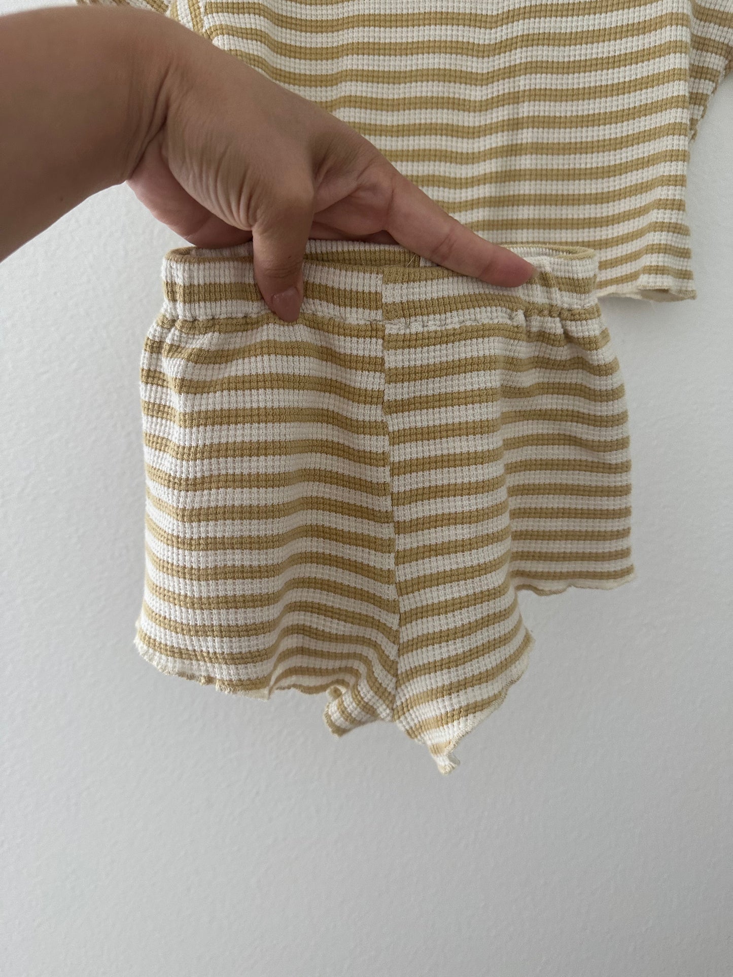 Eadaie Waffle Striped set (3T)