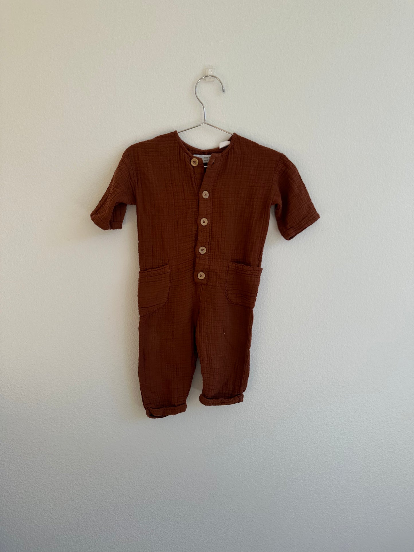 Zara muslin jumpsuit (6/9)