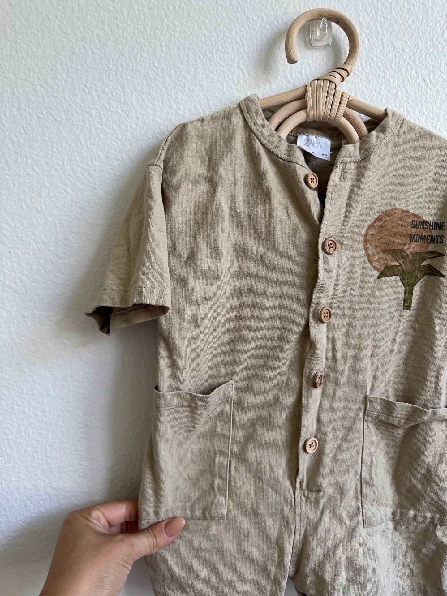 Zara beige romper (12/18)