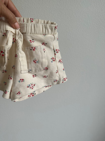 Zara floral shorts (6/9)