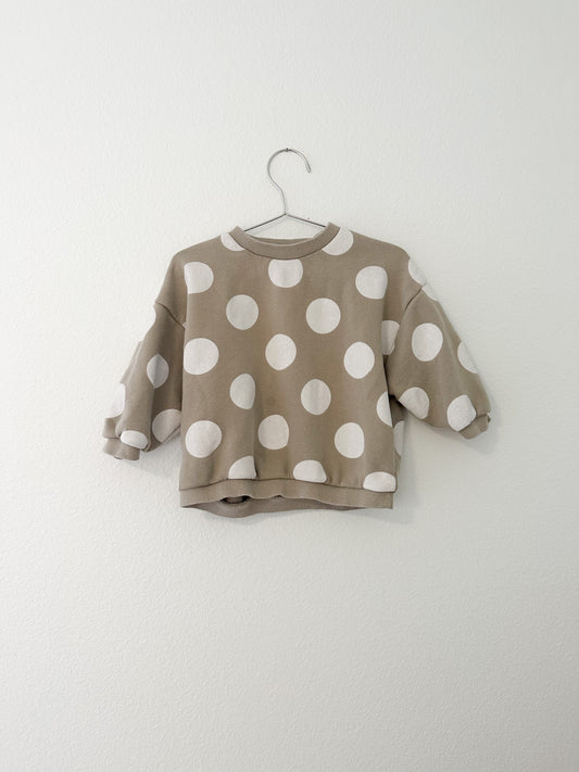 Anggo made in Korea polka dot sweatshirt (2/3) oversized