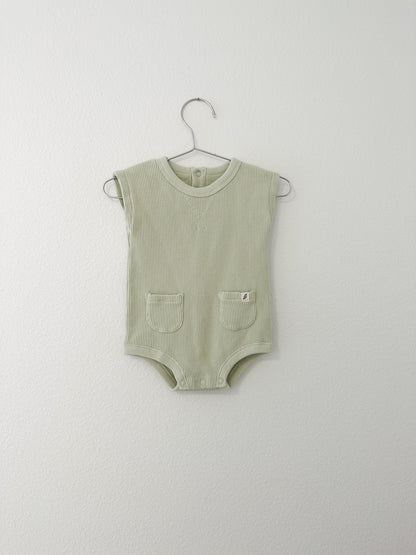 Easy peasy organic waffle romper (6/9)