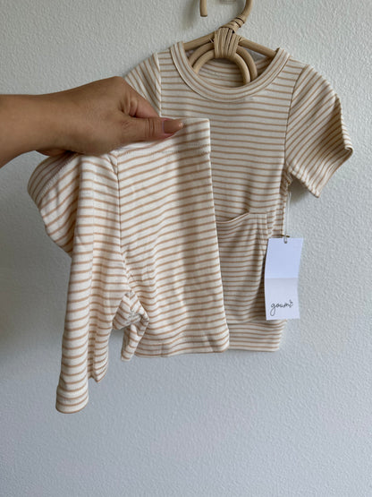 Goumi biker set dune striped (2T)