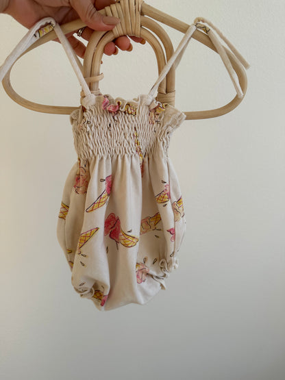Small shop ice cream bubble romper (6/12)