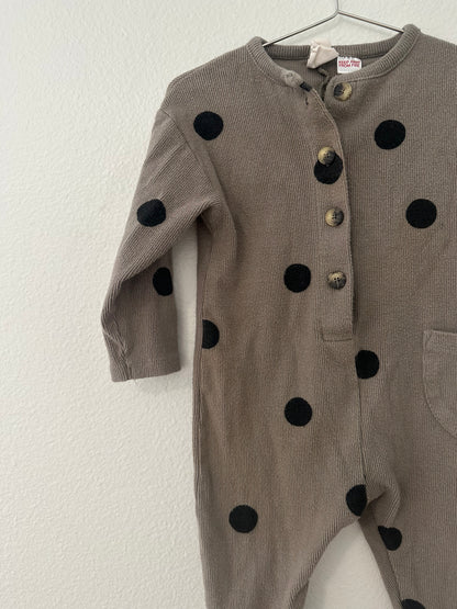 Zara polka dot ribbed jumpsuit (12/18)