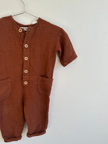 Zara muslin jumpsuit (6/9)