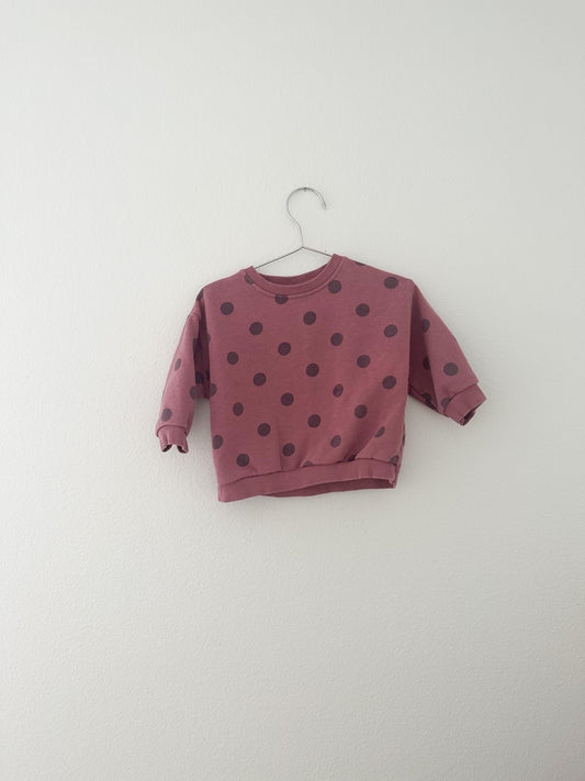 Zara polka dot sweatshirt (9/12)