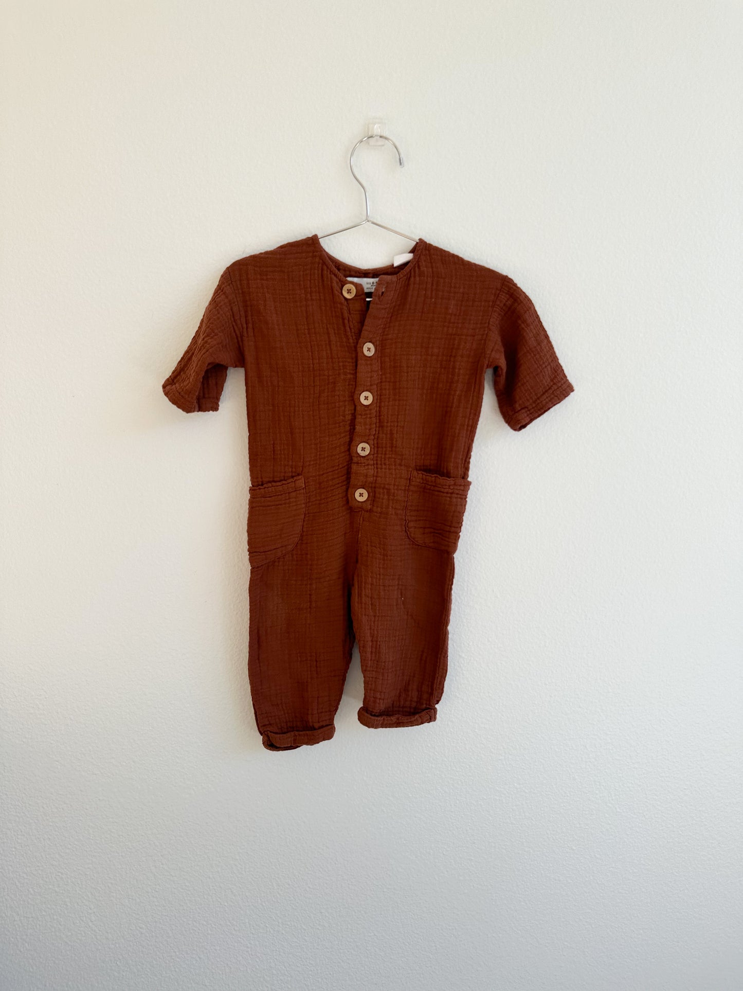 Zara muslin jumpsuit (6/9)