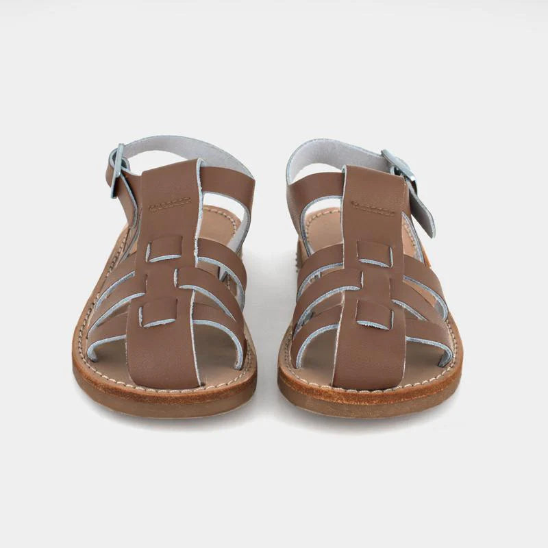 Freshly picked birxby leather sandals in cognac (6C)