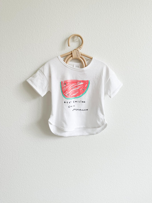 Zara watermelon top (6/9)