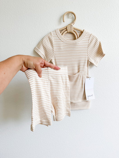 Goumi biker set dune striped (2T)