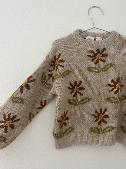 Zara floral sweater (4/5)