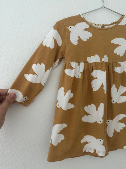 H&M bird print dress (12M)
