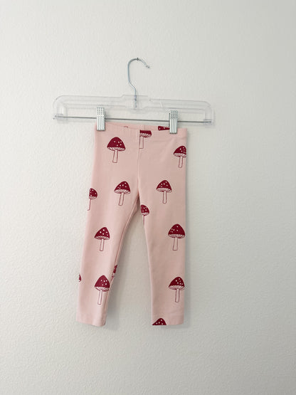 Tea collection mushroom print leggings (2T)