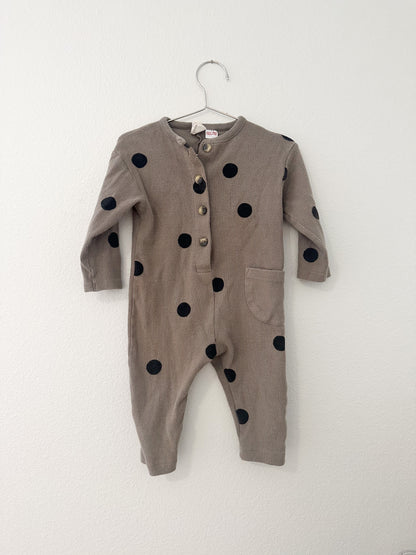 Zara polka dot ribbed jumpsuit (12/18)