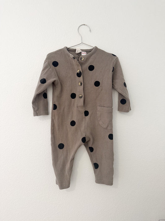 Zara polka dot ribbed jumpsuit (12/18)