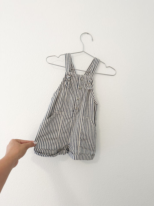 Zara striped overalls (12/18)