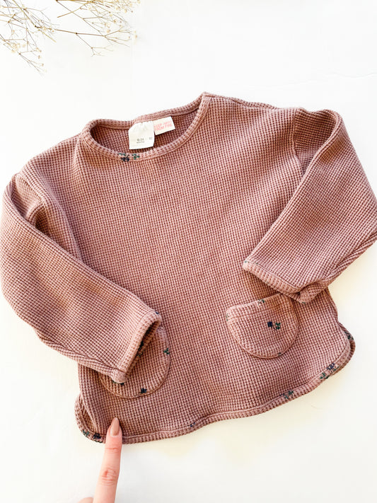 Zara waffle top (18/24)