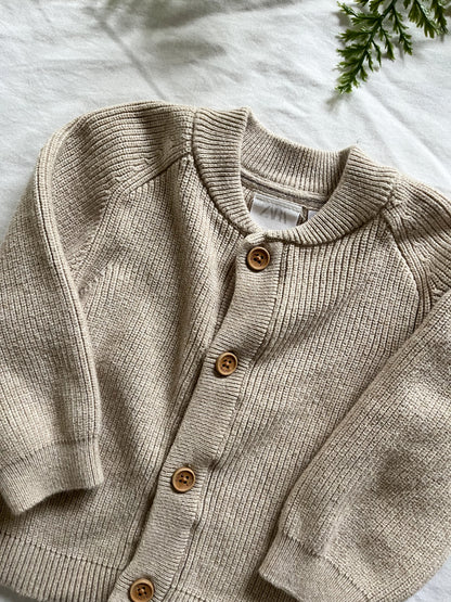 Zara oatmeal cardigan (9/12)