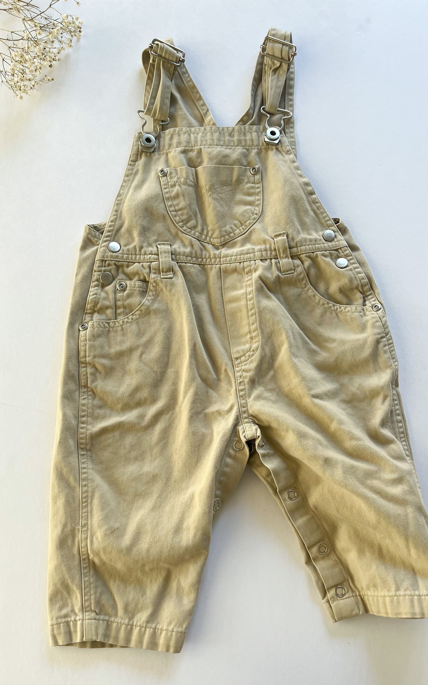 Vintage beige overalls (24 months)