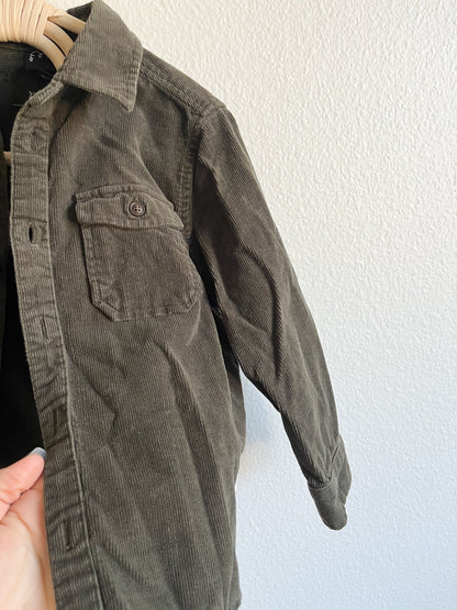 Art class corduroy button up (3T