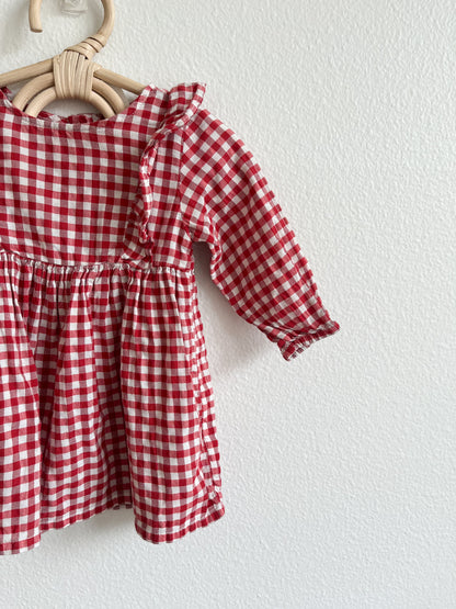 H&M plaid ruffle dress (6 months)