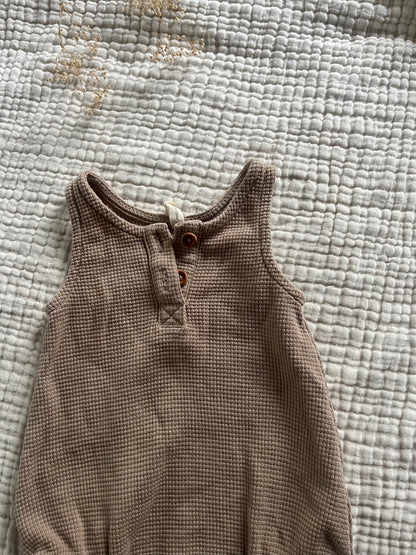 Quincy Mae waffle romper (3/6)