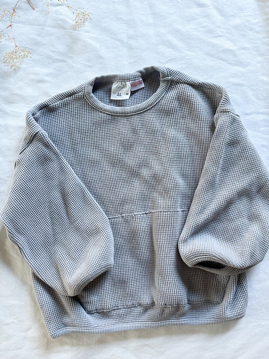 Zara waffle sweatshirt (2/3)