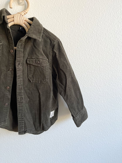 Art class corduroy button up (3T