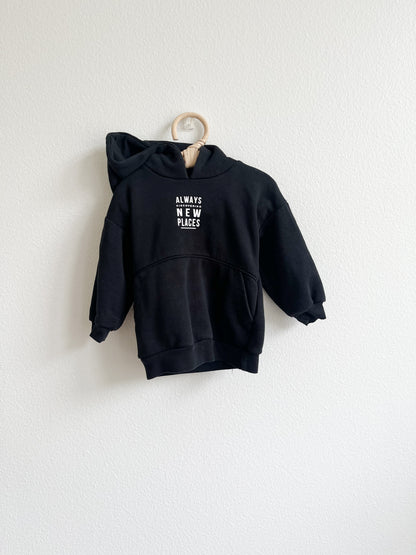 Zara black hoodie (12/18)