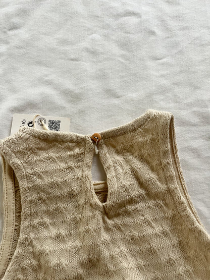 Zara knit muslin dress
