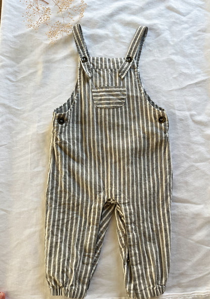 Rylee + Cru overalls railroad stripe (6/12)