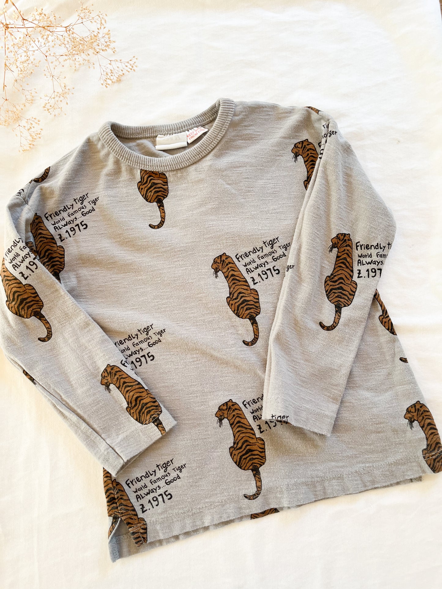 Zara tiger long sleeve (2/3T)