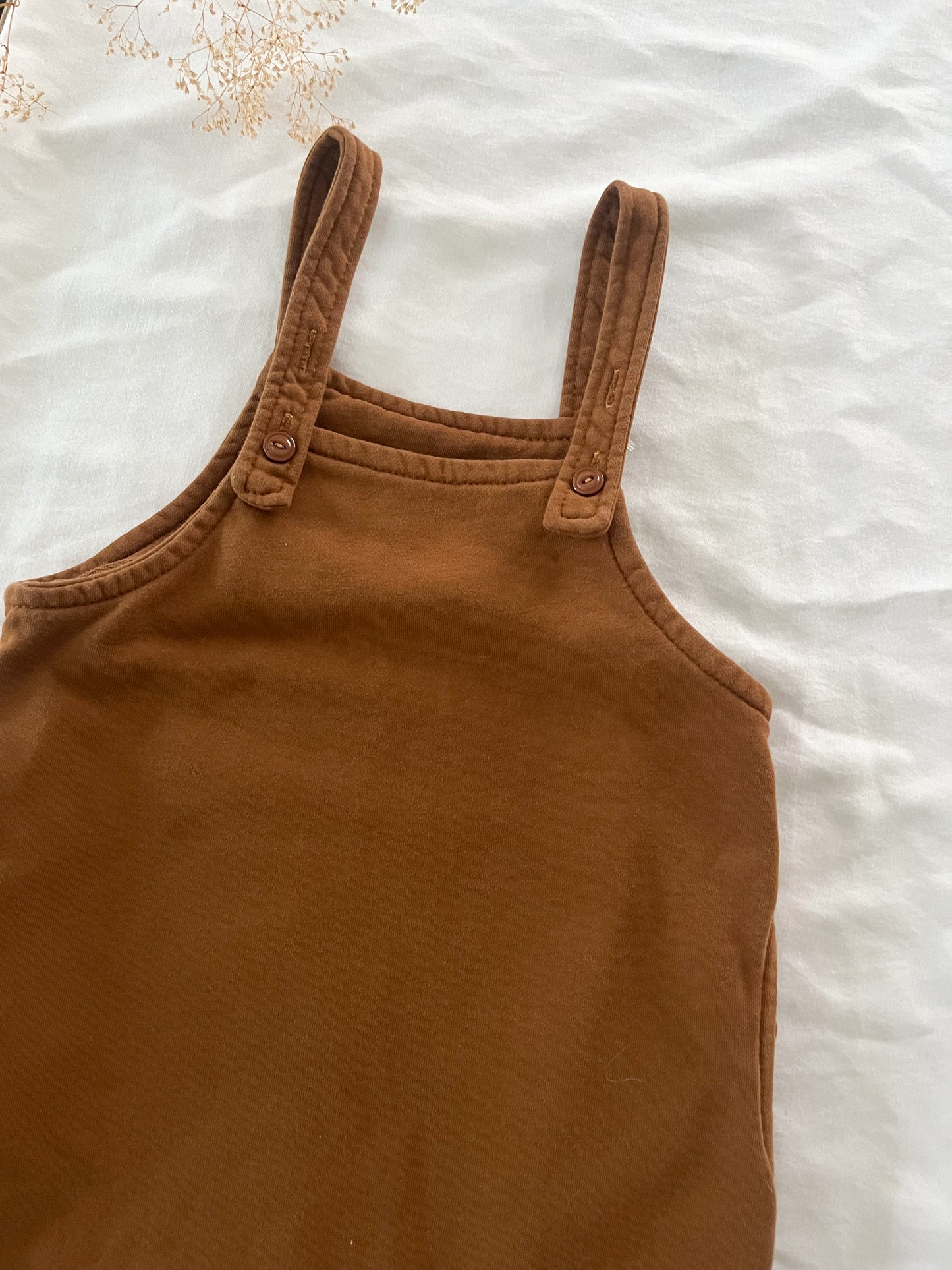 Amuhou baggy cotton rust overalls (12/18)