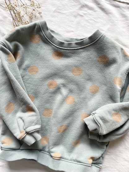 Zara polka dot sweatshirt (3/4T)