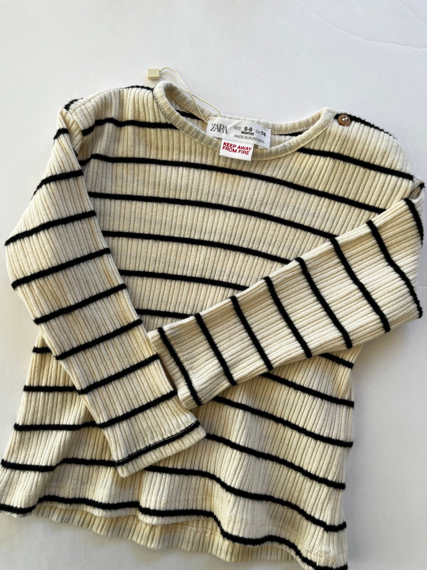 Zara basic striped top (6/9)