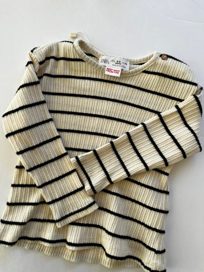 Zara basic striped top (6/9)