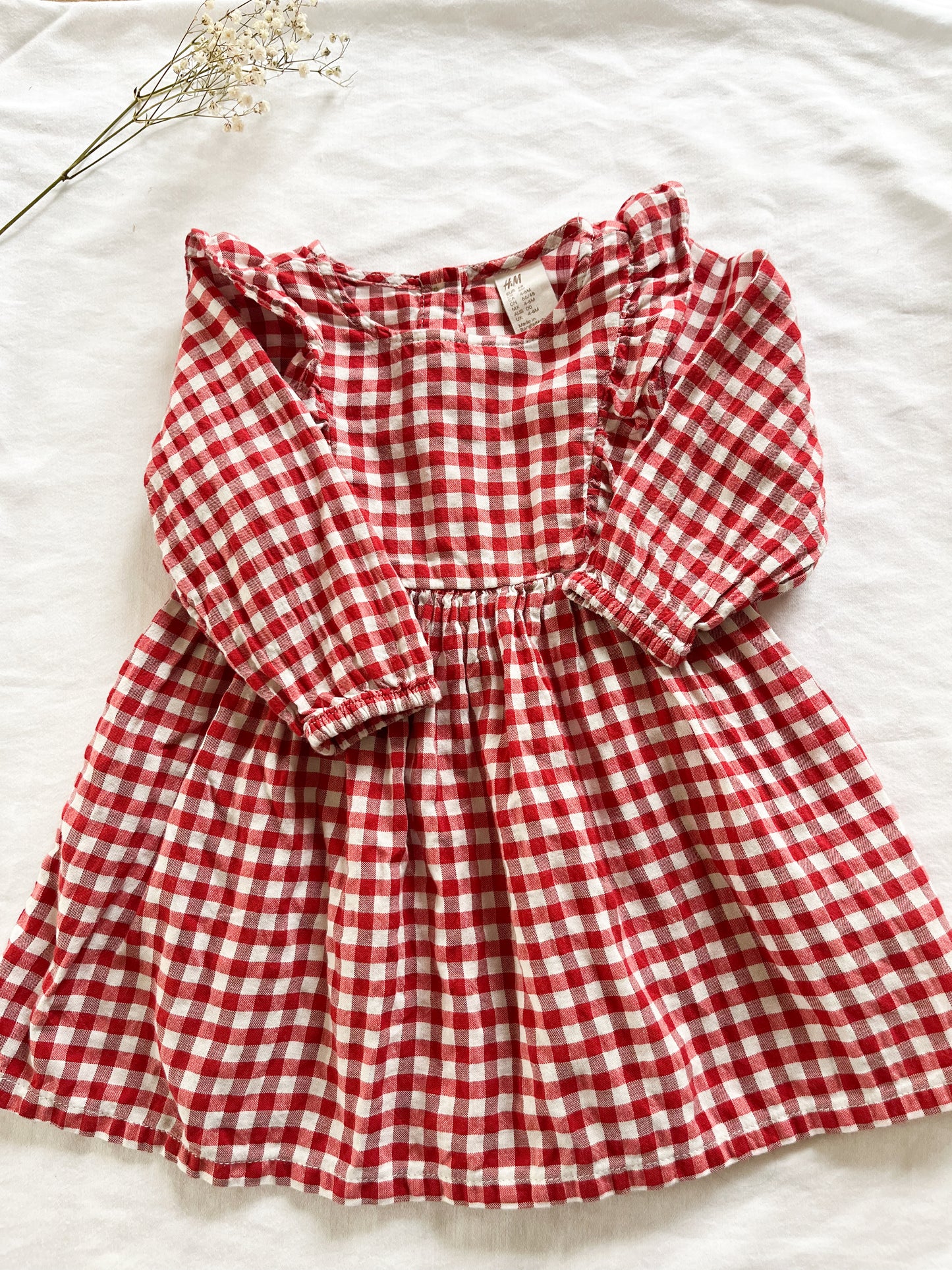 H&M plaid ruffle dress (6 months)